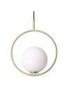 View Abruzzo Rossi E27 Gold Milk Ball Pendant Lamp ABR-KGR-E27