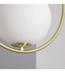 Abruzzo Lampa Wisząca Złota Kula Mleczna Rossi E27 ABR-KGR-E27