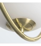 Abruzzo Lampa Wisząca Złota Kula Mleczna Rossi E27 ABR-KGR-E27