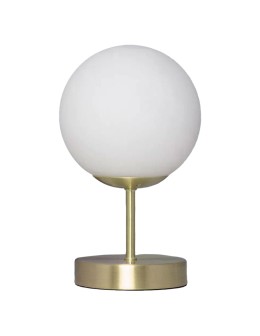 Abruzzo Lampa Stołowa Złota Kula Mleczna Simona E14 ABR-LSS-Z-E27