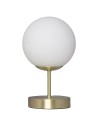 View Abruzzo Table Lamp Gold Milk Ball Simona E14 ABR-LSS-Z-E27