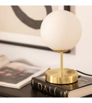 Abruzzo Lampa Stołowa Złota Kula Mleczna Simona E14 ABR-LSS-Z-E27