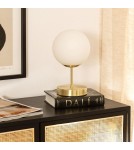 Abruzzo Lampa Stołowa Złota Kula Mleczna Simona E14 ABR-LSS-Z-E27