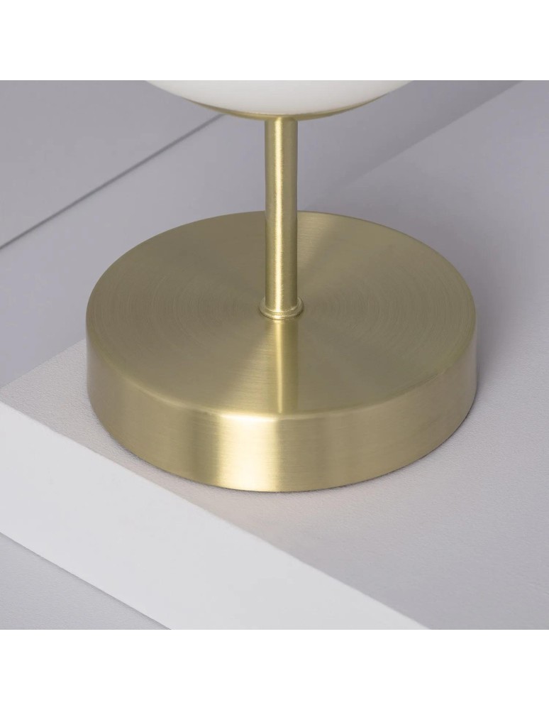 Table lamps - Abruzzo Table Lamp Gold Milk Ball Simona E14 ABR-LSS-Z-E27 - product kolory-swiatla.pl 5