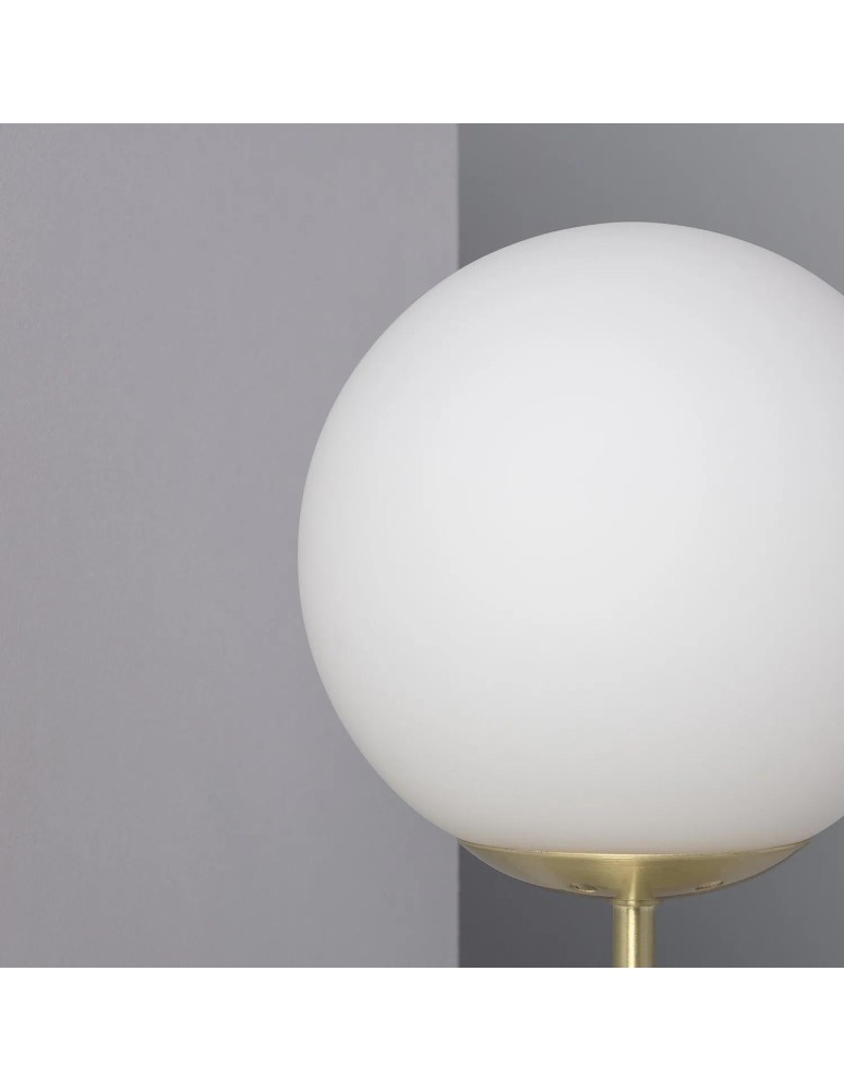 Abruzzo Lampa Stołowa Złota Kula Mleczna Simona E14 ABR-LSS-Z-E27