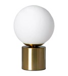 Abruzzo Lampa Stołowa Złota Kula Mleczna Gibis 1xE27 ABR-LSG-E27