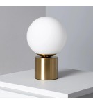 Abruzzo Lampa Stołowa Złota Kula Mleczna Gibis 1xE27 ABR-LSG-E27