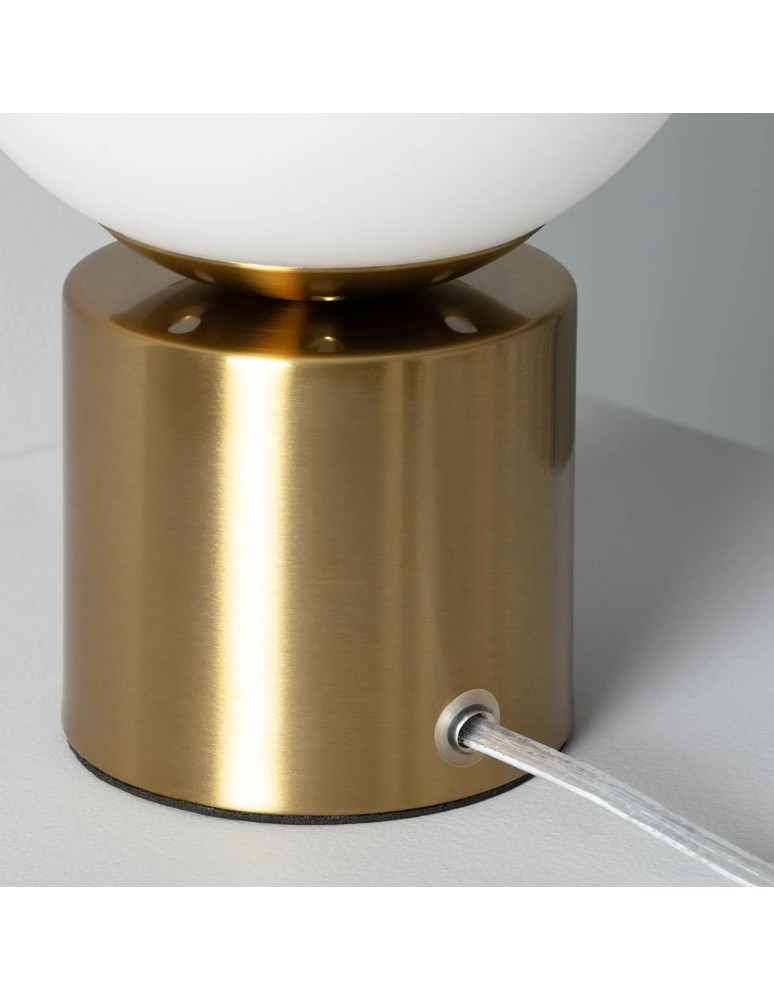 Table lamps - Abruzzo Table Lamp Gold Milk Ball Gibis 1xE27 ABR-LSG-E27 - product kolory-swiatla.pl 8