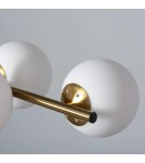 Pendant lamps - Abruzzo Pompei 6xE27 Gold Milk Balls Pendant Lamp ABR-LWP-6E27 - product 4
