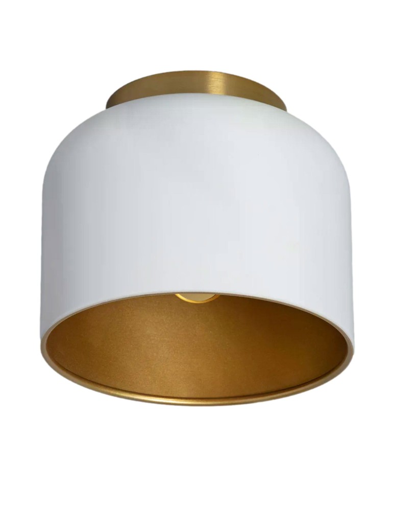 Ceiling lamps - Abruzzo Ceiling Plafond White Gold Accardi E27 ABR-PA-E27 - product kolory-swiatla.pl 1