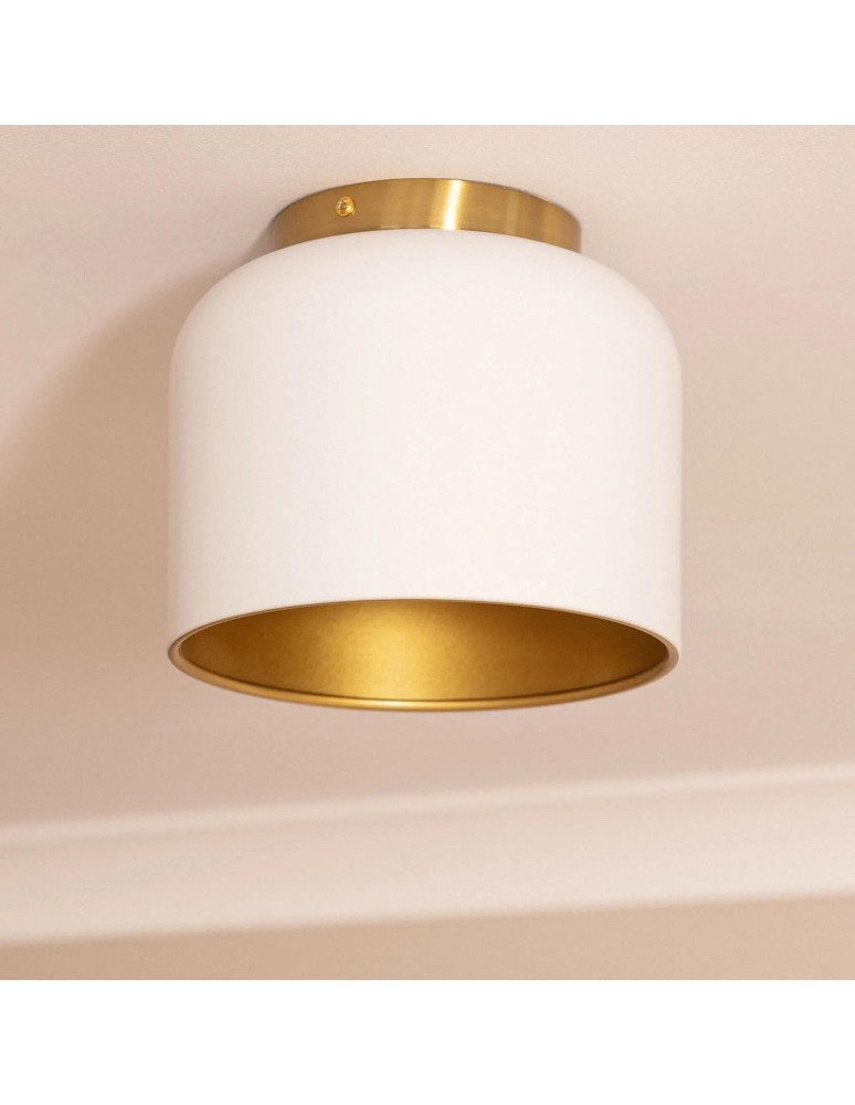 Ceiling lamps - Abruzzo Ceiling Plafond White Gold Accardi E27 ABR-PA-E27 - product kolory-swiatla.pl 3