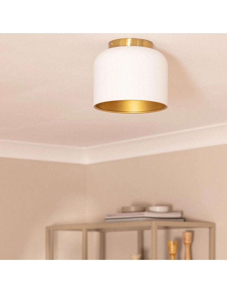 Ceiling lamps - Abruzzo Ceiling Plafond White Gold Accardi E27 ABR-PA-E27 - product kolory-swiatla.pl 4