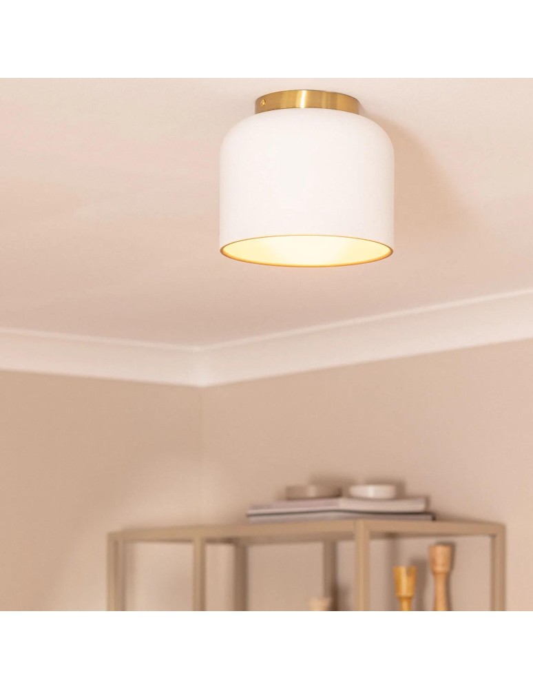 Ceiling lamps - Abruzzo Ceiling Plafond White Gold Accardi E27 ABR-PA-E27 - product kolory-swiatla.pl 5