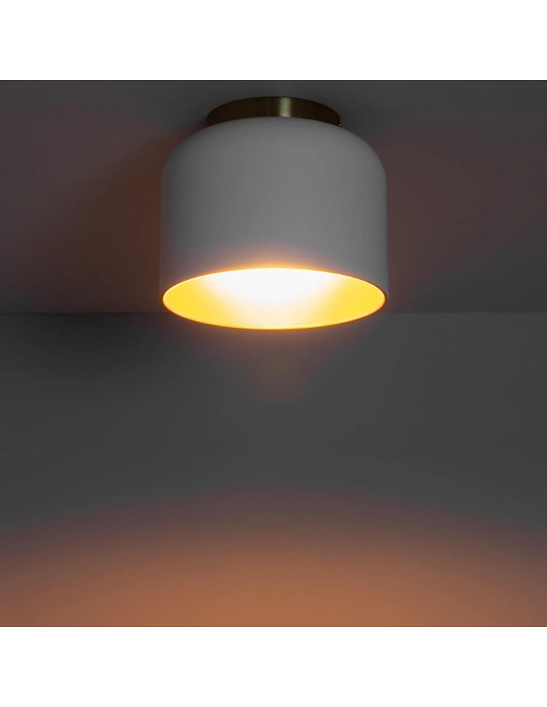 Ceiling lamps - Abruzzo Ceiling Plafond White Gold Accardi E27 ABR-PA-E27 - product kolory-swiatla.pl 6