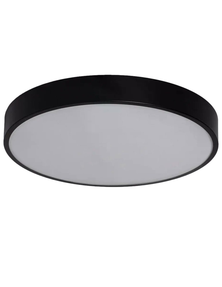 Abruzzo Plafon LED 31W Okrągły Czarny 40cm 3 Barwy Świecenia CCT Fabbri ABR-PLF-30W-C-CCT