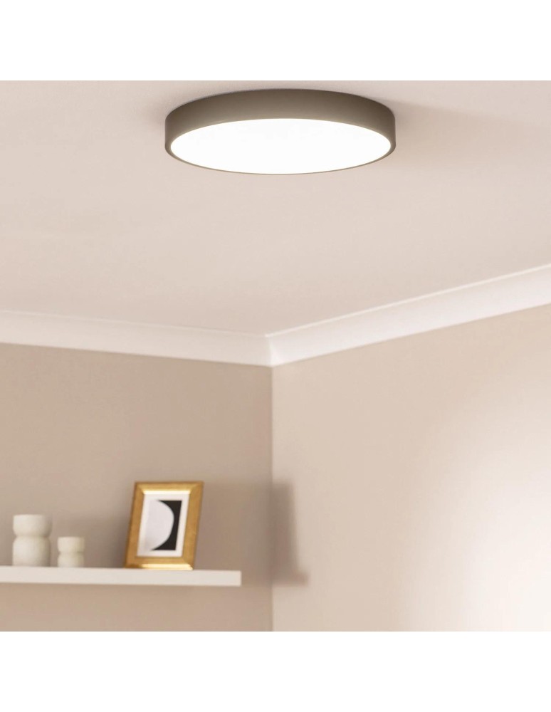 Abruzzo Plafon LED 31W Okrągły Czarny 40cm 3 Barwy Świecenia CCT Fabbri ABR-PLF-30W-C-CCT