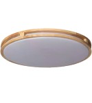 Abruzzo Plafon LED Sagio Okrągły 21W Naturalne Drewno 3 Barwy Świecenia CCT 40cm ABR-PLODS-20W-CCT