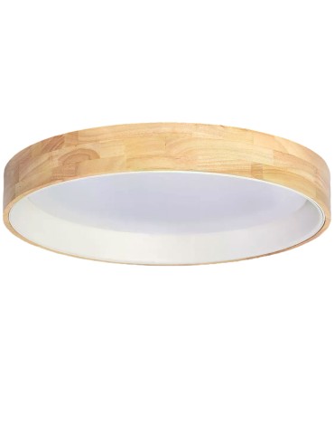 Abruzzo LED Plafond 31W Round 60 cm Natural Wood 3 Light Colors Vero ABR-PLODV-B-30W-CCT