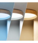 Ceiling lamps - Abruzzo LED Plafond 31W Round 60 cm Natural Wood 3 Light Colors Vero ABR-PLODV-B-30W-CCT - product 5