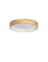 View Abruzzo LED Plafond 21W Round 50 cm Natural Wood 3 Light Colors Vero ABR-PLODV-B-20W-CCT