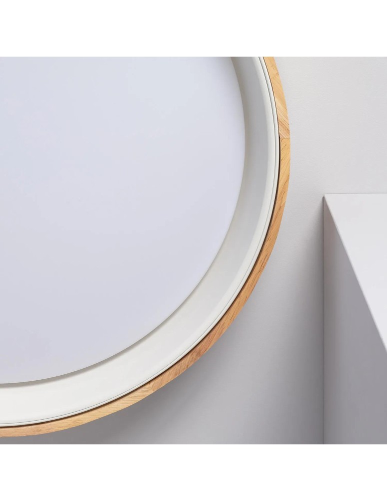 Ceiling lamps - Abruzzo LED Plafond 16W Round 40cm Natural Wood 3 CCT Light Colors Vero ABR-PLODV-B-15W-CCT - product kolory-swiatla.pl 7