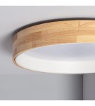 Abruzzo Plafon LED 16W Okrągły 40cm Naturalne Drewno 3 Barwy Świecenia CCT Vero ABR-PLODV-B-15W-CCT