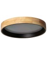 View Abruzzo LED Plafond 31W Round 60cm Natural Wood 3 Light Colors CCT Vero Black ABR-PLODV-C-30WW-CCT