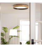 Abruzzo Plafon LED 31W Okrągły 60cm Naturalne Drewno 3 Barwy Świecenia CCT Vero Black ABR-PLODV-C-30WW-CCT