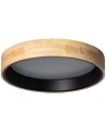 View Abruzzo LED Plafond 21W Round 48cm Natural Wood 3 Luminous Colors CCT Vero Black ABR-PLODV-C-20W-CCT