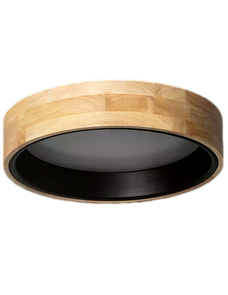 Ceiling lamps - Abruzzo LED Plafond 16W Round 38cm Natural Wood 3 Luminous Colors CCT Vero ABR-PLODV-C-15W-CCT - product kolory-swiatla.pl 1