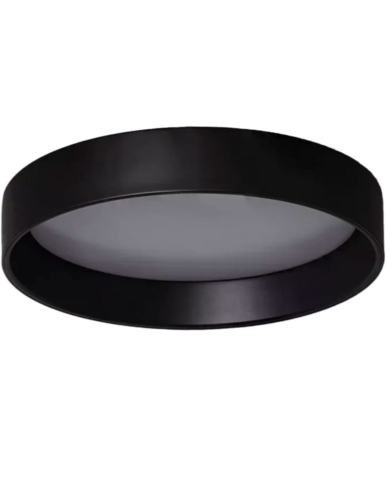Abruzzo Plafon LED 21W Okrągły Czarny 3 Barwy Świecenia CCT 45Cm Nero ABR-PLON-20W-CCT