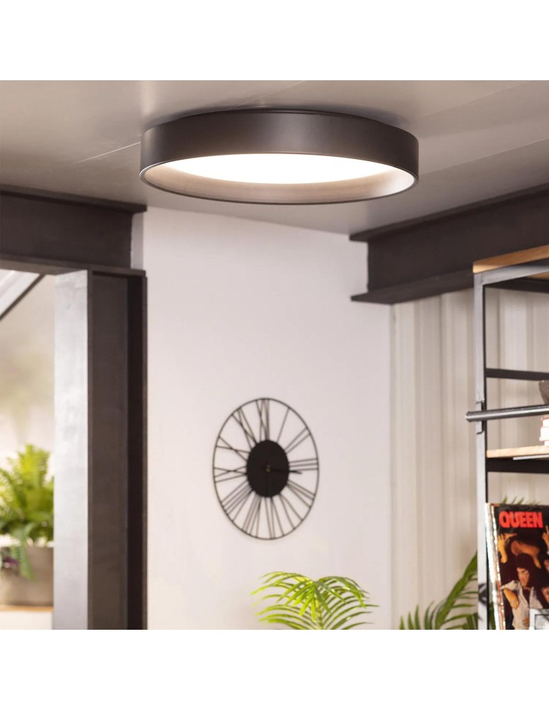 Ceiling lamps - Abruzzo LED Plafond 21W Round Black 3 Luminous Colors CCT 45Cm Nero ABR-PLON-20W-CCT - product kolory-swiatla.pl 3