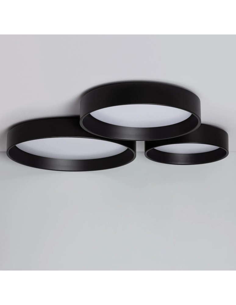 Ceiling lamps - Abruzzo LED Plafond 16W Round Black 3 Colors of CCT Swizzle for Choice 35cm Nero ABR-PLON-15W-CCT - product kolory-swiatla.pl 10