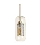 Abruzzo Lampa Wisząca Złota Szklana Zwis Nobbile E27 ABR-ZON-E27