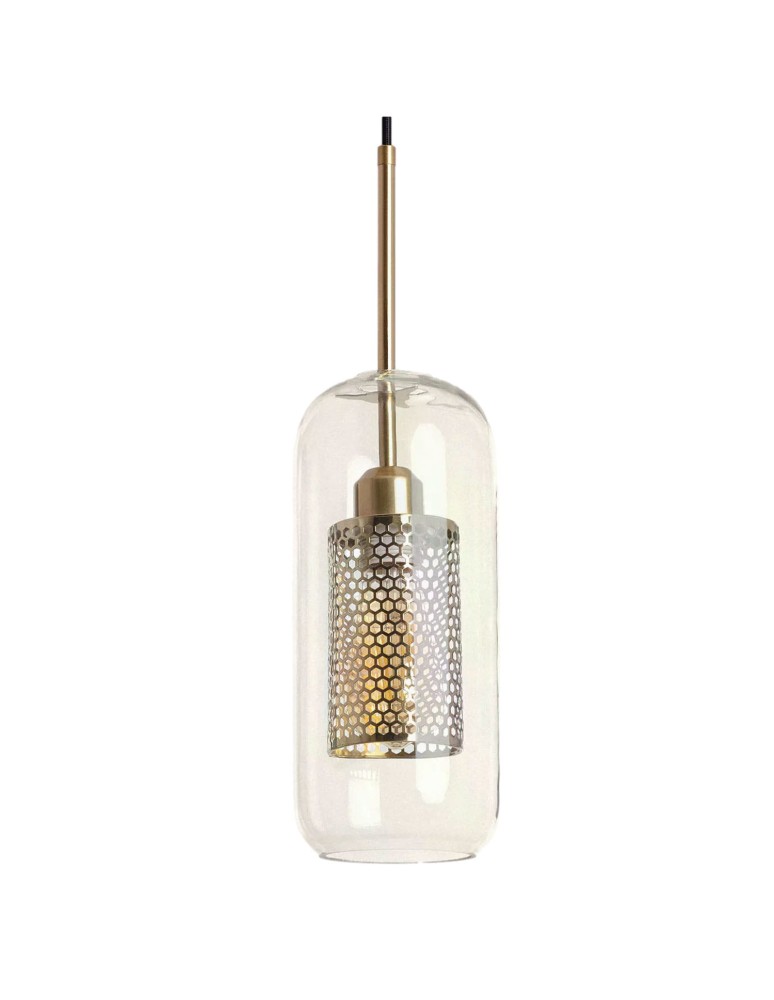 Pendant lamps - Abruzzo Pendant Lamp Gold Glass Overhang Nobbile E27 ABR-ZON-E27 - product kolory-swiatla.pl 1