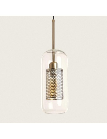 Abruzzo Lampa Wisząca Złota Szklana Zwis Nobbile E27 ABR-ZON-E27 - produkt 2