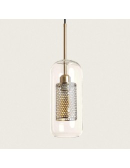 Abruzzo Lampa Wisząca Złota Szklana Zwis Nobbile E27 ABR-ZON-E27 - produkt 2