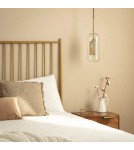 Abruzzo Lampa Wisząca Złota Szklana Zwis Nobbile E27 ABR-ZON-E27