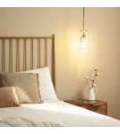 Abruzzo Lampa Wisząca Złota Szklana Zwis Nobbile E27 ABR-ZON-E27