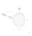 Abruzzo Lampa Stołowa z Porcelany Porcellado E14 ABR-LSPP-E14