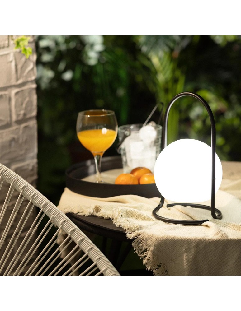 Abruzzo Lampa Stołowa Zewnętrzna LED Przenośna Ładowalna 2.5W z Akumulatorem USB 1800 mAh-4000K ABR-LSK-USB