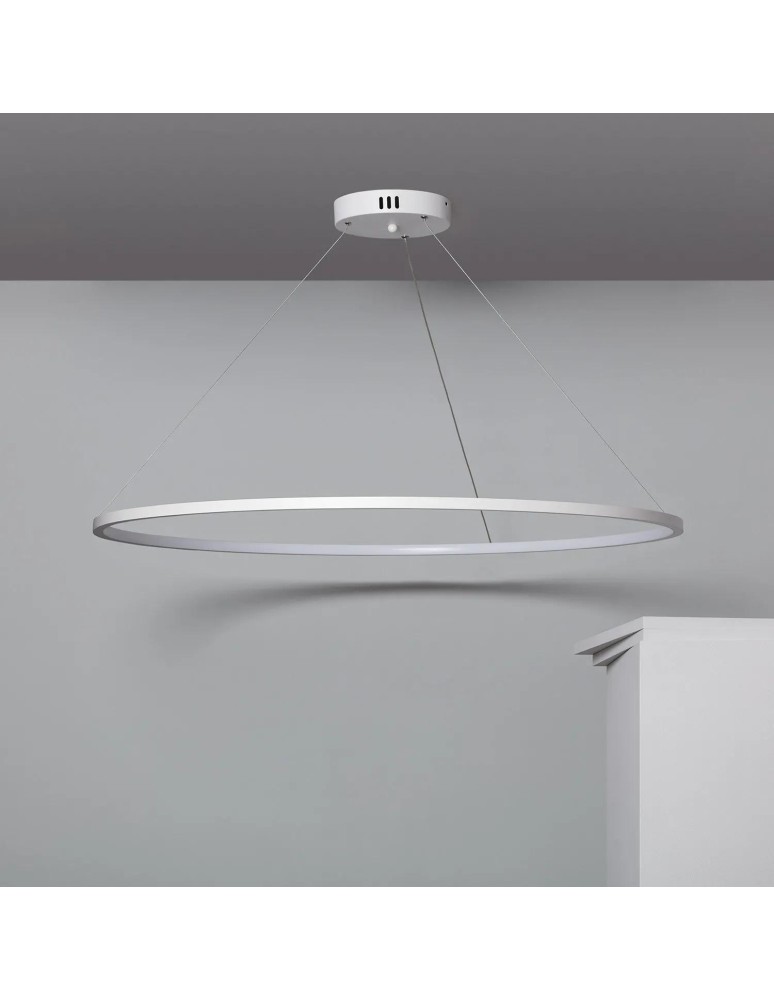 Abruzzo Lampa Wisząca okrągła 100cm LED 30W Ring 3 Bawry Świecenia Rondo ABR-LWRR-30W-WW