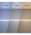 Abruzzo Lampa Wisząca okrągła 100cm LED 30W Ring 3 Bawry Świecenia Rondo ABR-LWRR-30W-WW