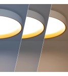 Abruzzo Plafon LED 31W Okrągły Biały 50cm 3 Barwy Świecenia CCT Roma ABR-PLR-B-30W-CCT
