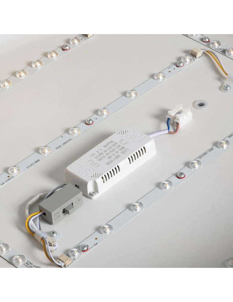 Abruzzo Plafon LED 31W Okrągły Biały 50cm 3 Barwy Świecenia CCT Roma ABR-PLR-B-30W-CCT