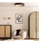 Abruzzo Plafon LED 31W Okrągły Czarno Złoty 50cm 3 Barwy Świecenia CCT Roma ABR-PLR-C-30W-CCT