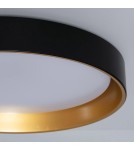 Abruzzo Plafon LED 31W Okrągły Czarno Złoty 50cm 3 Barwy Świecenia CCT Roma ABR-PLR-C-30W-CCT