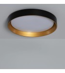 Abruzzo Plafon LED 21W Okrągły Czarno Złoty 45cm 3 Barwy Świecenia CCT Roma ABR-PLR-C-20W-CCT