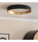 Abruzzo Plafon LED 21W Okrągły Czarno Złoty 45cm 3 Barwy Świecenia CCT Roma ABR-PLR-C-20W-CCT