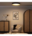 Abruzzo Plafon LED 21W Okrągły Czarno Złoty 45cm 3 Barwy Świecenia CCT Roma ABR-PLR-C-20W-CCT